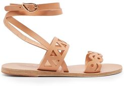 Ostria Cut-out Leather Sandals - Womens - Tan