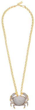 Royal Crab Crystal & 24kt Gold-plated Necklace - Womens - Gold