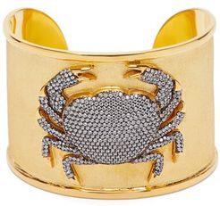 Crystal-crab 24kt Gold-plated Cuff - Womens - Gold