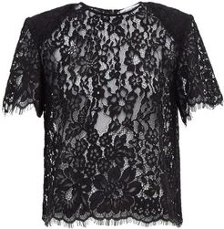 Floral Corded-lace Top - Womens - Black