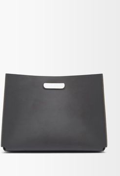 1969 - Amsterdam Medium Saddle-leather Basket - Dark Grey