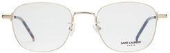 Square Metal Glasses - Womens - Gold