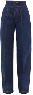Felisa High-rise Wide-leg Jeans - Womens - Dark Denim