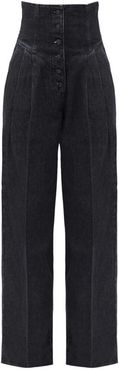 Still High-rise Wide-leg Jeans - Womens - Black