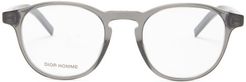 Blacktie Round Acetate Glasses - Mens - Grey