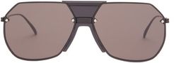 Aviator Metal Sunglasses - Mens - Black