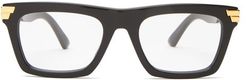 Square Acetate Glasses - Mens - Black