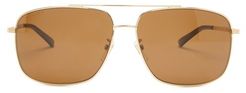 Aviator Metal Sunglasses - Mens - Gold