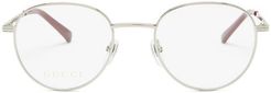 Round Metal Glasses - Mens - Silver