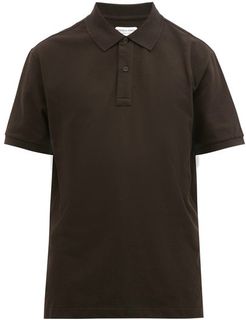 Cotton-piqué Polo Shirt - Mens - Brown