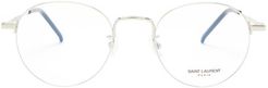 Round Metal Glasses - Mens - Silver