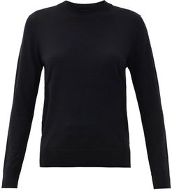 Round-neck Merino-wool Sweater - Womens - Black