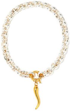 Chilli Silver-plated & 24kt Gold-plated Choker - Womens - Silver Gold