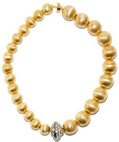 Crystal & 24kt Gold-plated Bead Choker Necklace - Womens - Crystal