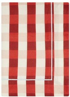 300cm X 205cm Gingham Embroidered Linen Tablecloth - Womens - Red Multi