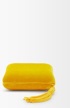 Small Velvet Jewellery Box - Womens - Yellow