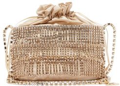 Ginger Crystal-embellished Cage Shoulder Bag - Womens - Gold