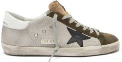 Superstar Suede-trimmed Canvas Trainers - Mens - Grey