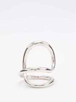 Ribbon Sterling-silver Ring - Womens - Silver