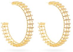 Dolce Vita Crystal-embellished Hoop Earrings - Womens - Crystal