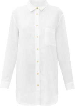Formentera Organic-linen Shirt - Womens - White