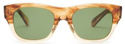 Keenan Square Tortoiseshell-acetate Sunglasses - Mens - Brown