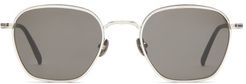 Hexagonal Titanium Sunglasses - Mens - Grey