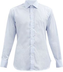 Bengal Striped Cotton-poplin Shirt - Mens - Light Blue