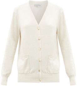Buttoned Cotton-blend Cardigan - Womens - Ivory