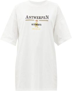 Antwerpen Logo-print Cotton-jersey T-shirt - Womens - White
