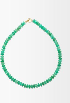 Gumball Chrysoprase & 18kt Gold Necklace - Womens - Green Gold