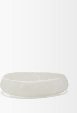 Rock Medium Marbled-resin Bowl - White Multi