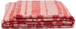 Super Soft Striped Cashmere Blanket - Red Multi