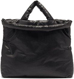 Oil Large Padded Coated-canvas Tote Bag - Mens - Black