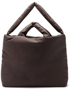 Rubber Large Padded Tote Bag - Mens - Dark Brown
