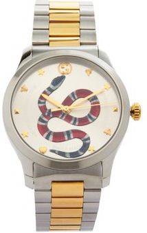 G-timeless Stainless-steel Watch - Mens - Silver Gold