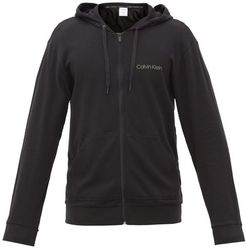 Logo-print Cotton-blend Jersey Hooded Sweatshirt - Mens - Black