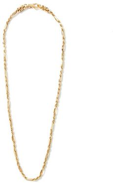 Angular-link 24kt Gold-plated Necklace - Mens - Gold