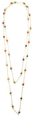 Candies Onyx & Quartz Gold-plated Necklace - Womens - Gold Multi