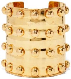 Stone Massai Iii Studded Metal Cuff - Womens - Gold