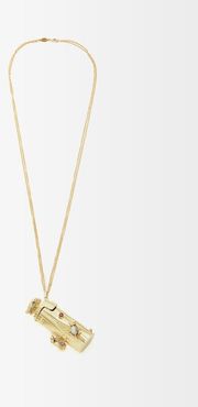 La Aventura Diamond & Opal 18kt Gold Necklace - Womens - Yellow Gold
