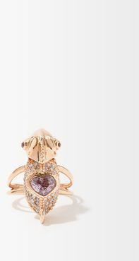 Chameleon Diamond, Sapphire & 18kt Rose-gold Ring - Womens - Multi