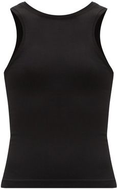 Intuitive Racerback Stretch-jersey Tank Top - Womens - Black