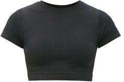 Mindful Stretch-jersey Cropped Top - Womens - Black