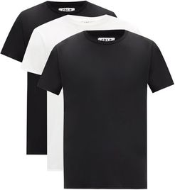 Pack Of Three Lyocell-blend Jersey T-shirts - Mens - Multi