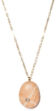 Pink Diamond & 18kt Gold Necklace - Womens - Pink