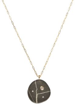 Phantom Diamond & 18kt Gold Necklace - Womens - Black