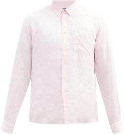 Caroubis Linen Shirt - Mens - Pink