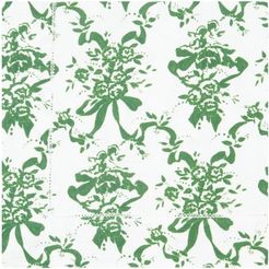 Set Of Four Floral-print Linen Napkins - Womens - Green Print