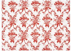 Set Of Four Floral-print Linen Placemats - Womens - Red Print